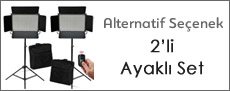 220c ayaklı ışık seti